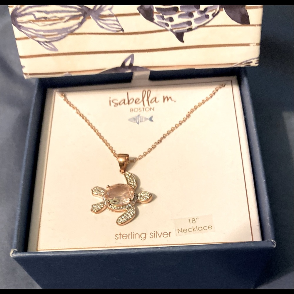 Isabella M. Boston Sterling Silver Turtle Necklace